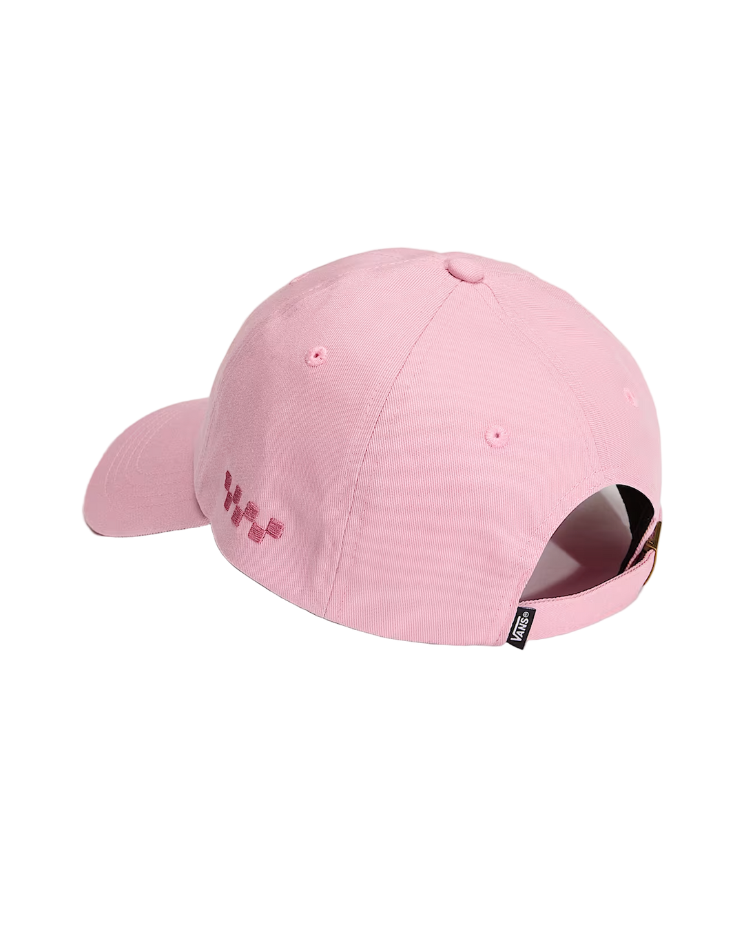 CHECK SIDE CURVED CAP PINK