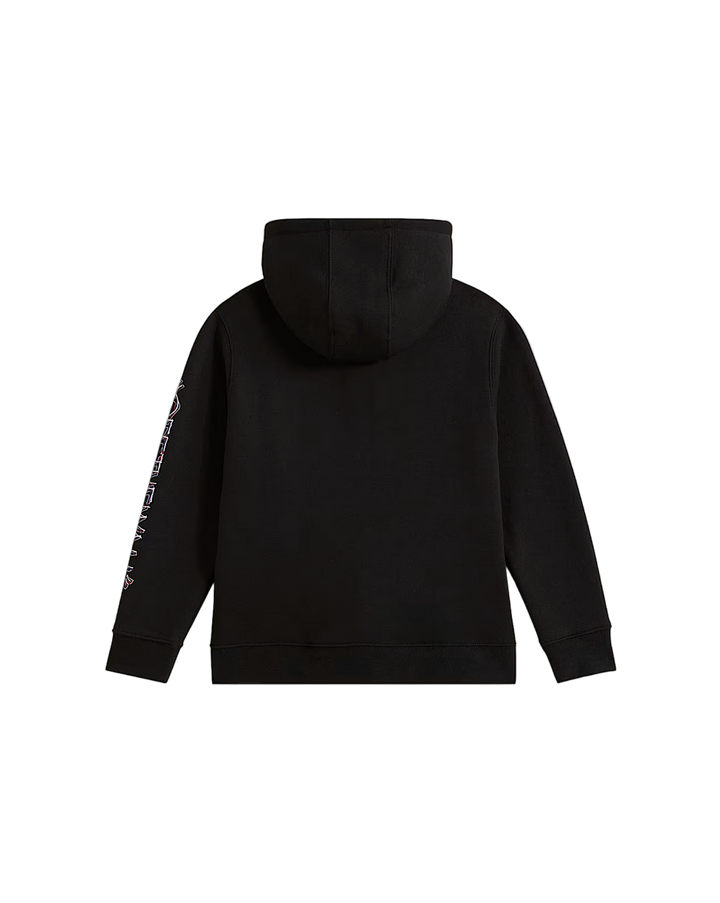LITTLE KIDS SCRIBBLED PAST ZIP HOODIE BLACK