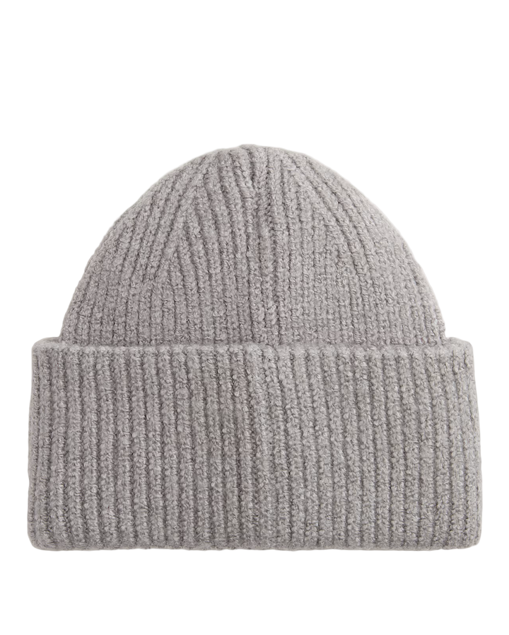 DENSMORE WIDE CUFF BEANIE  HEATHER GREY