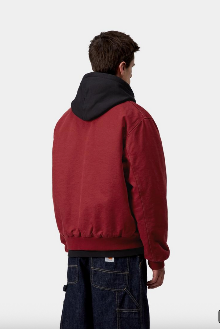 STANTON JACKET SCARLET STONE WASHED