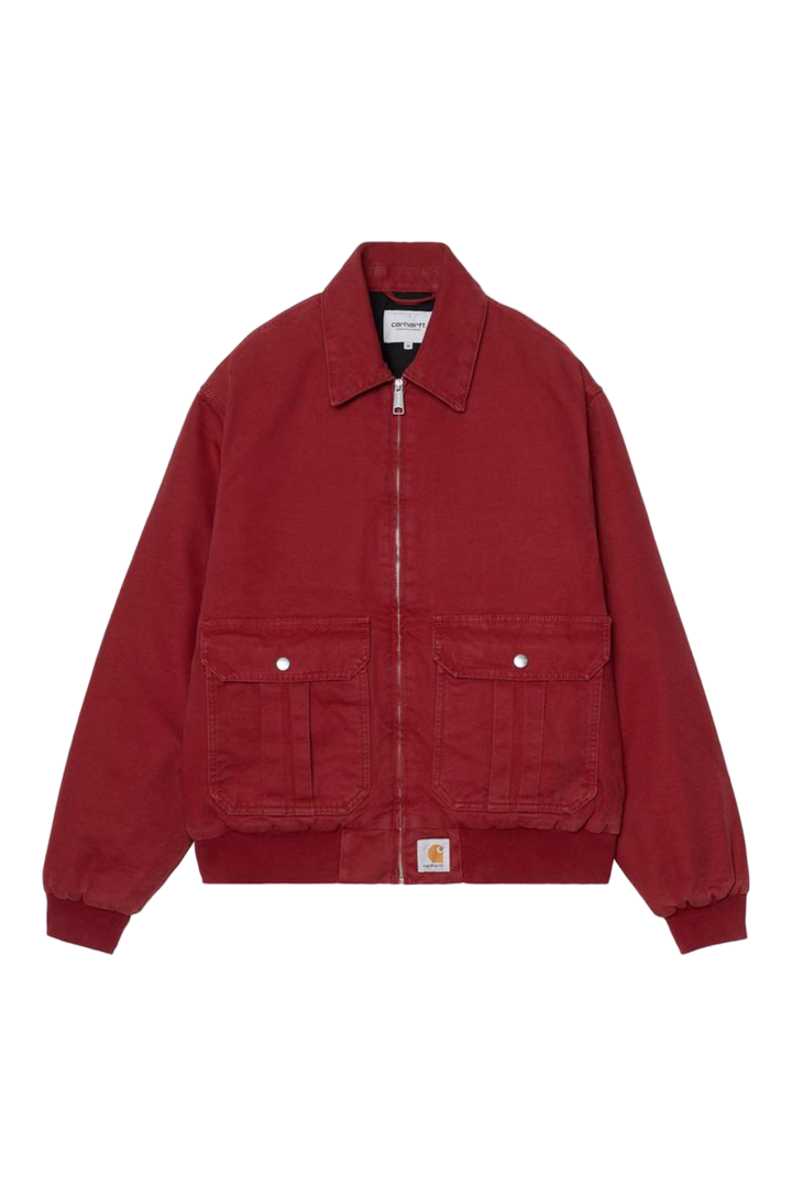 STANTON JACKET SCARLET STONE WASHED