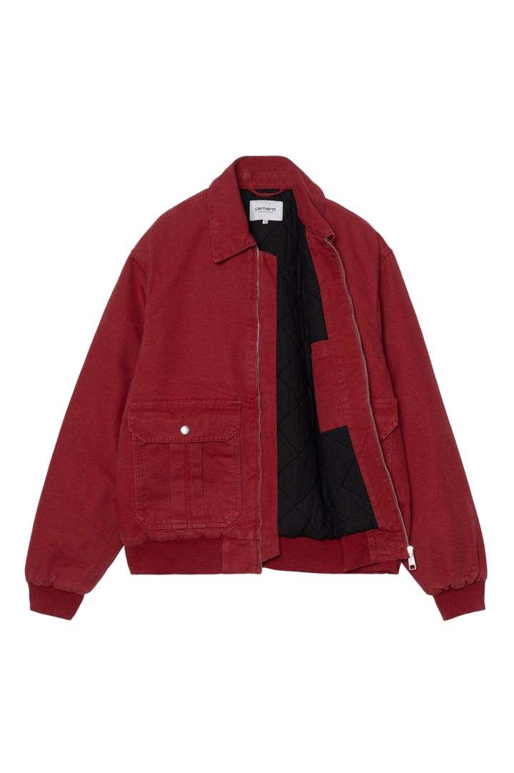 STANTON JACKET SCARLET STONE WASHED