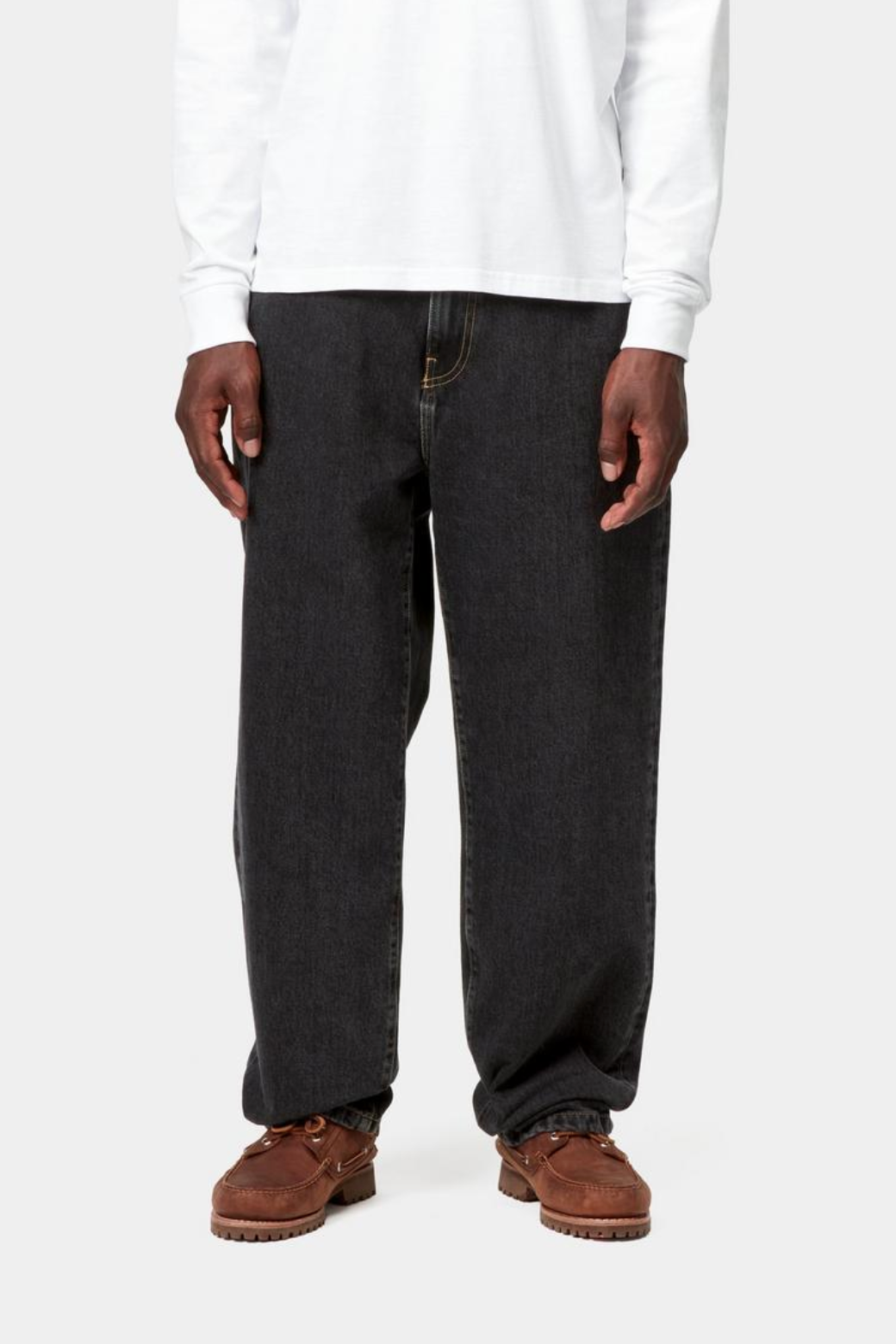 AARON PANT BLACK DUSTY WASHED