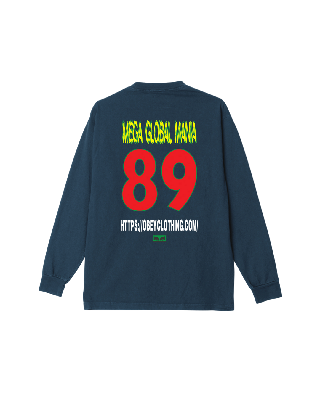 MEGA GLOBAL MANIA PIGMENT LONGSLEEVE DARK DENIM