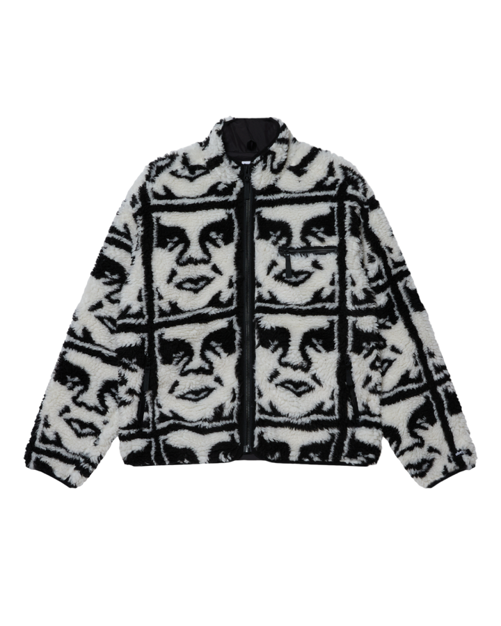 REPEATED ICON SHERPA  BLACK MULTI