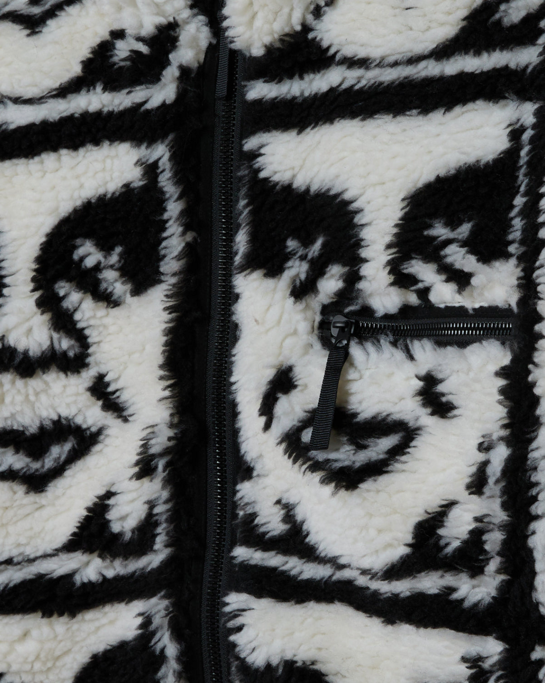 REPEATED ICON SHERPA  BLACK MULTI