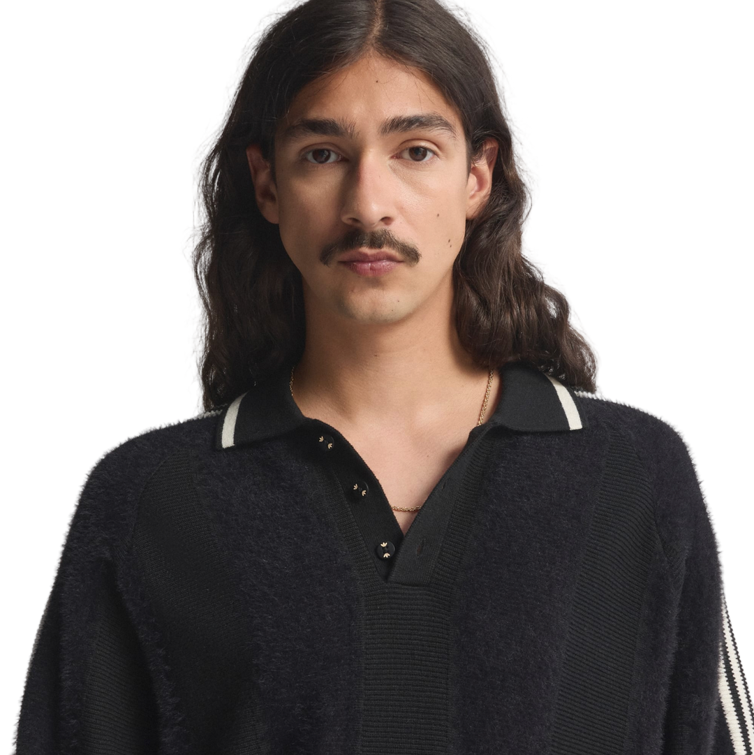 KNITTED JERSEY BLACK