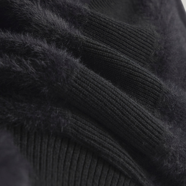 KNITTED JERSEY BLACK