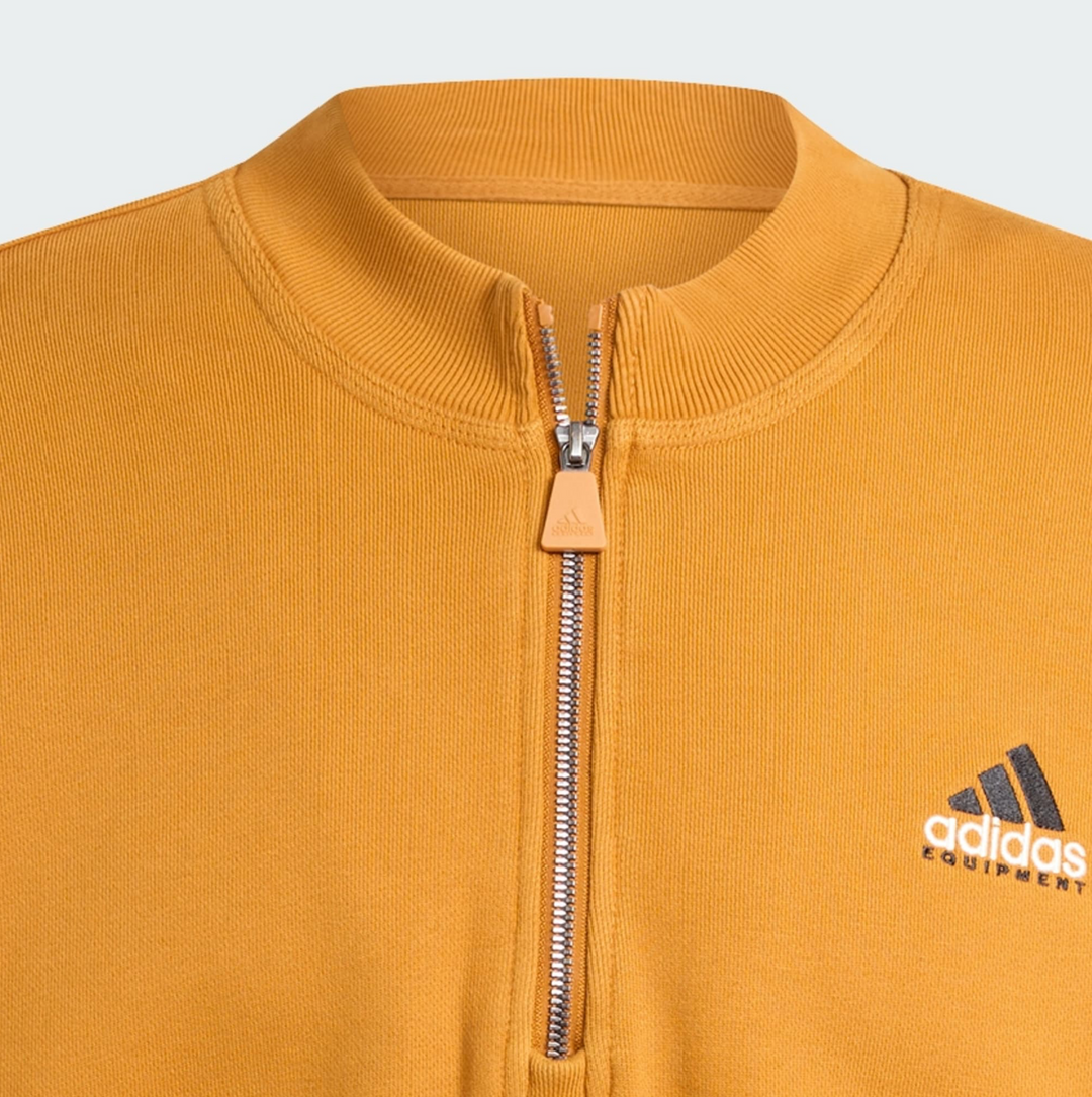 EQUIPMENT BLOCKED HALF-ZIP OCHRE