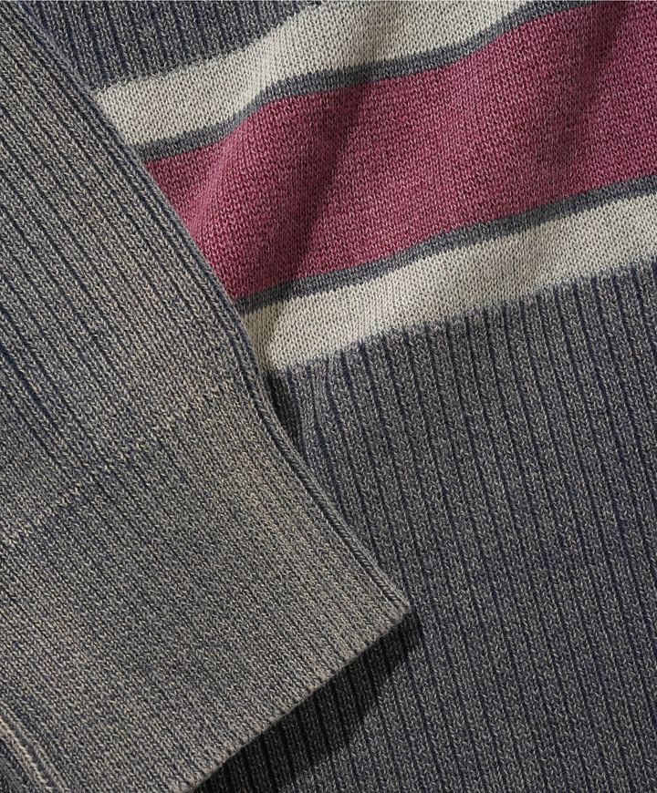 BEAK KNIT SWEATER WASHED NAVY