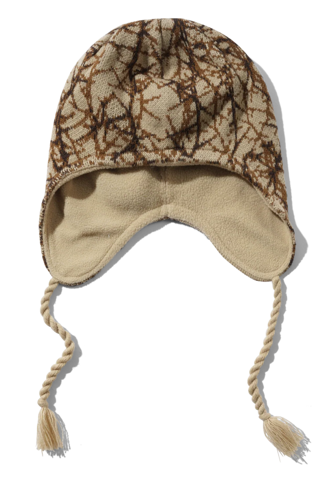 EAR FLAP BEANIE THORN BROWN