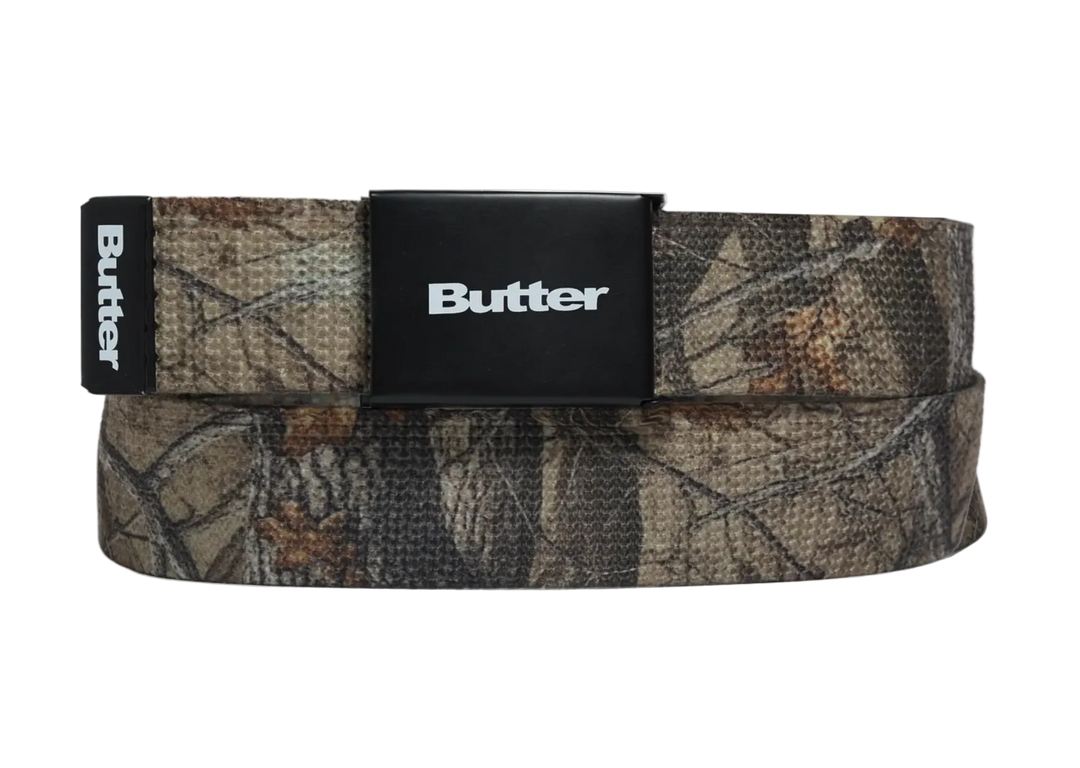 LOGO WOVEN BELT FOREST CAMO