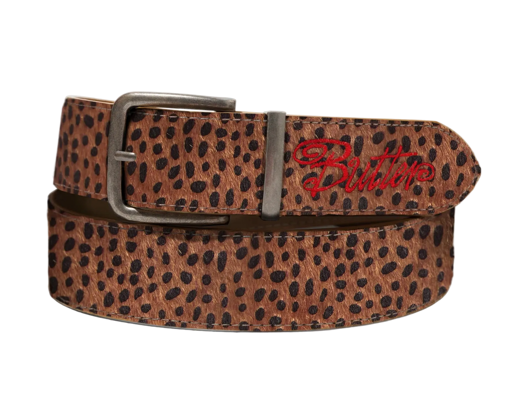 ANIMAL HIDE BELT DEER
