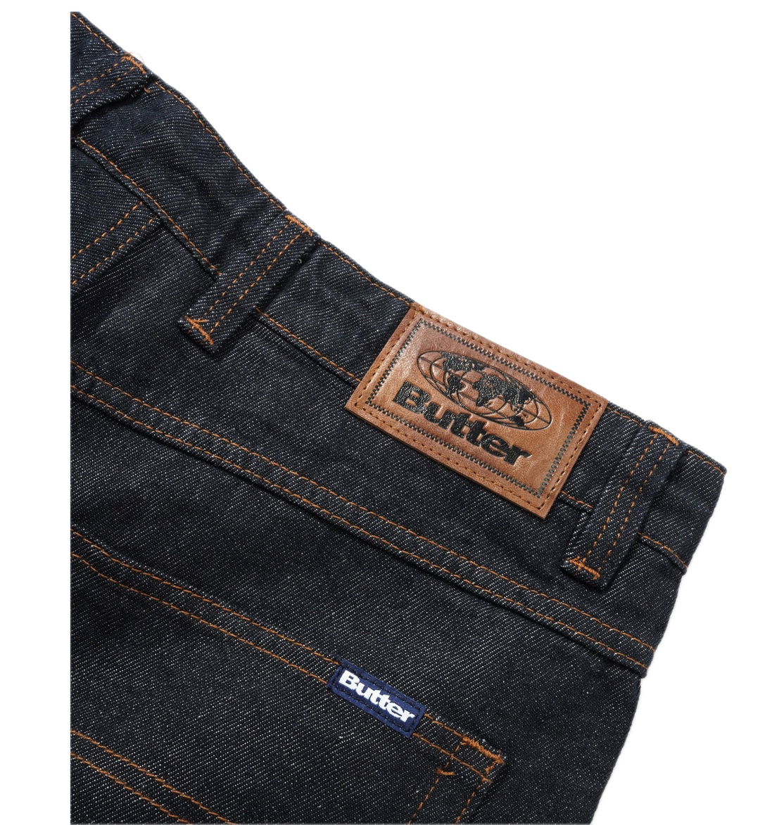 RELAXED DENIM JEANS RAW INDIGO