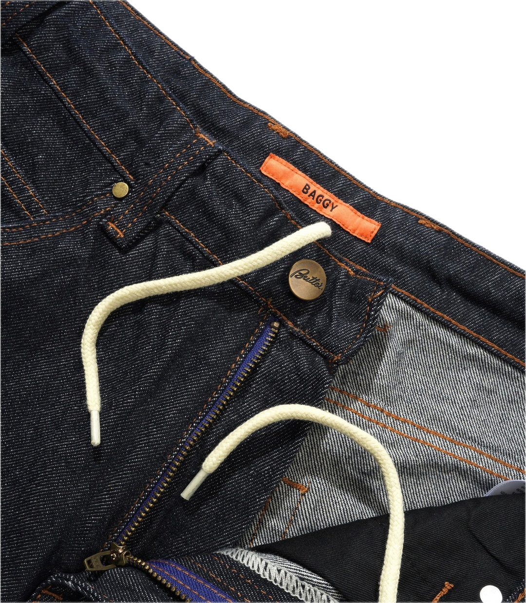 RELAXED DENIM JEANS RAW INDIGO