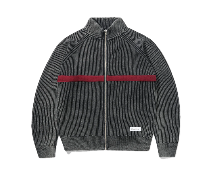 BLEACH ZIP-THRU KNIT