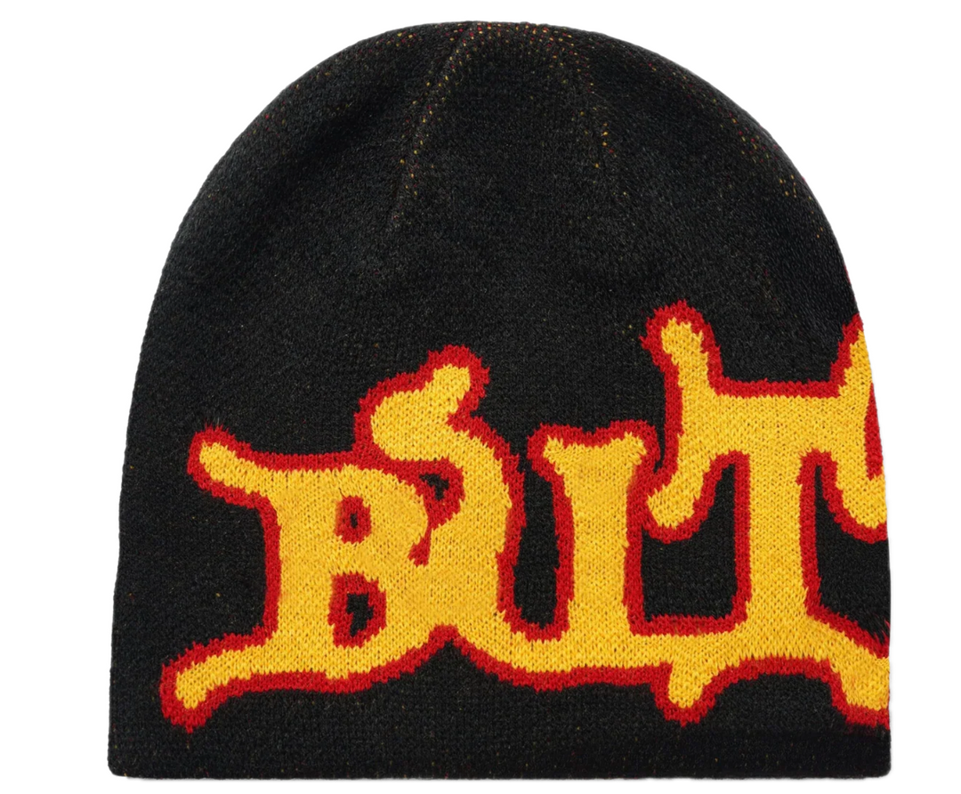 SERIF SKULLY BEANIE BLACK