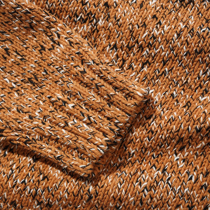 SPECKLE KNIT SWEATER COPPER