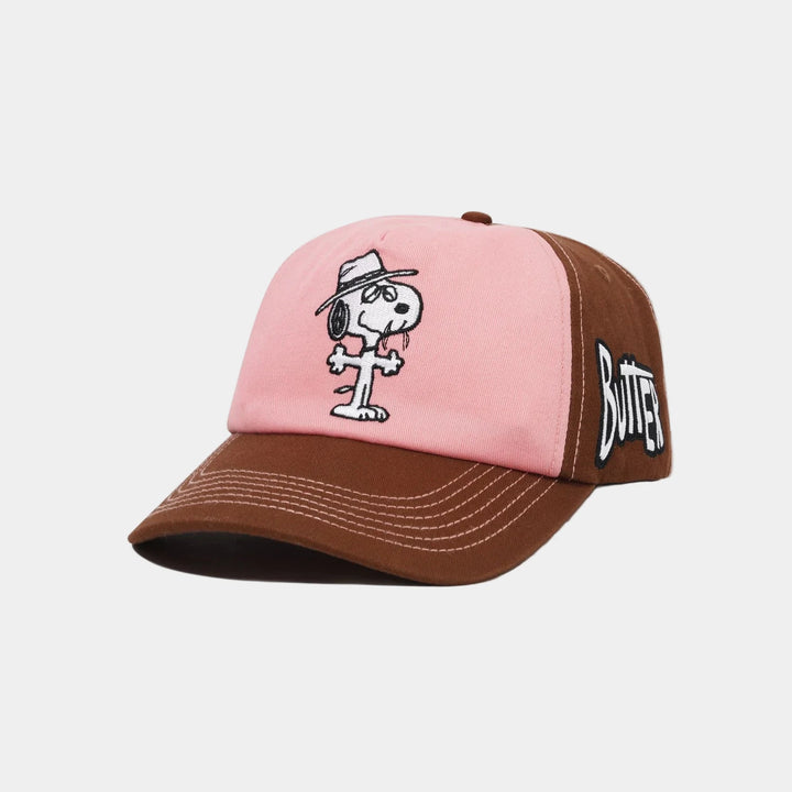 SPIKE 5 PANEL CAP BROWN/LIGHT PINK