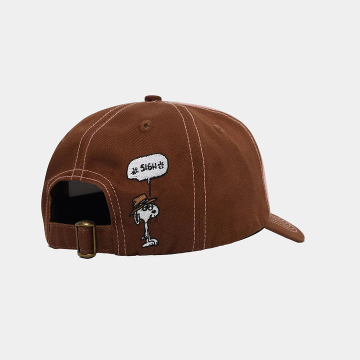SPIKE 5 PANEL CAP BROWN/LIGHT PINK