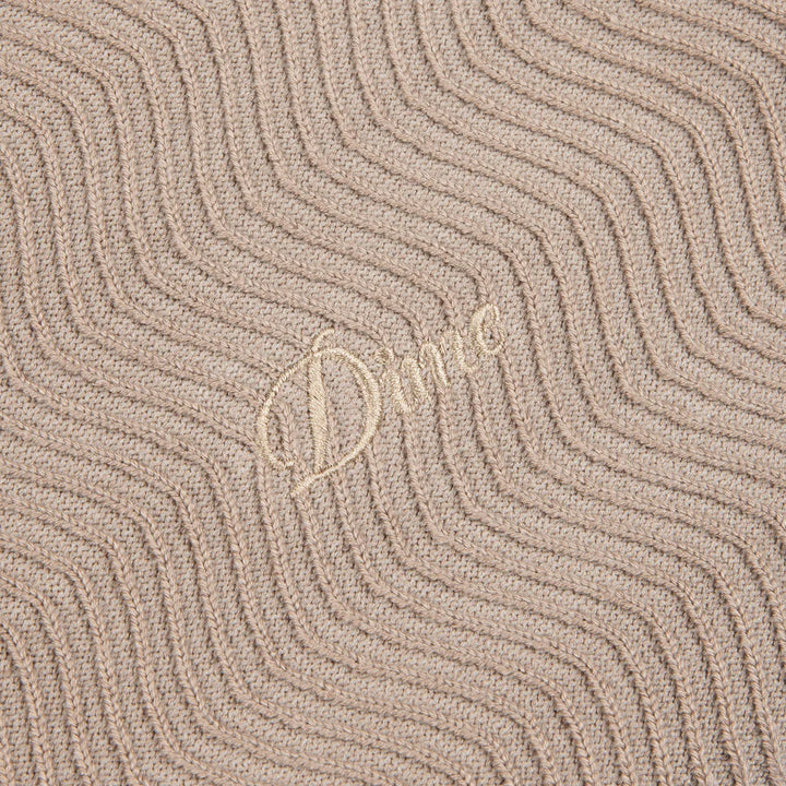 WAVE CABLE KNIT TAN