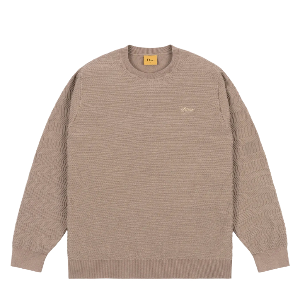 WAVE CABLE KNIT TAN