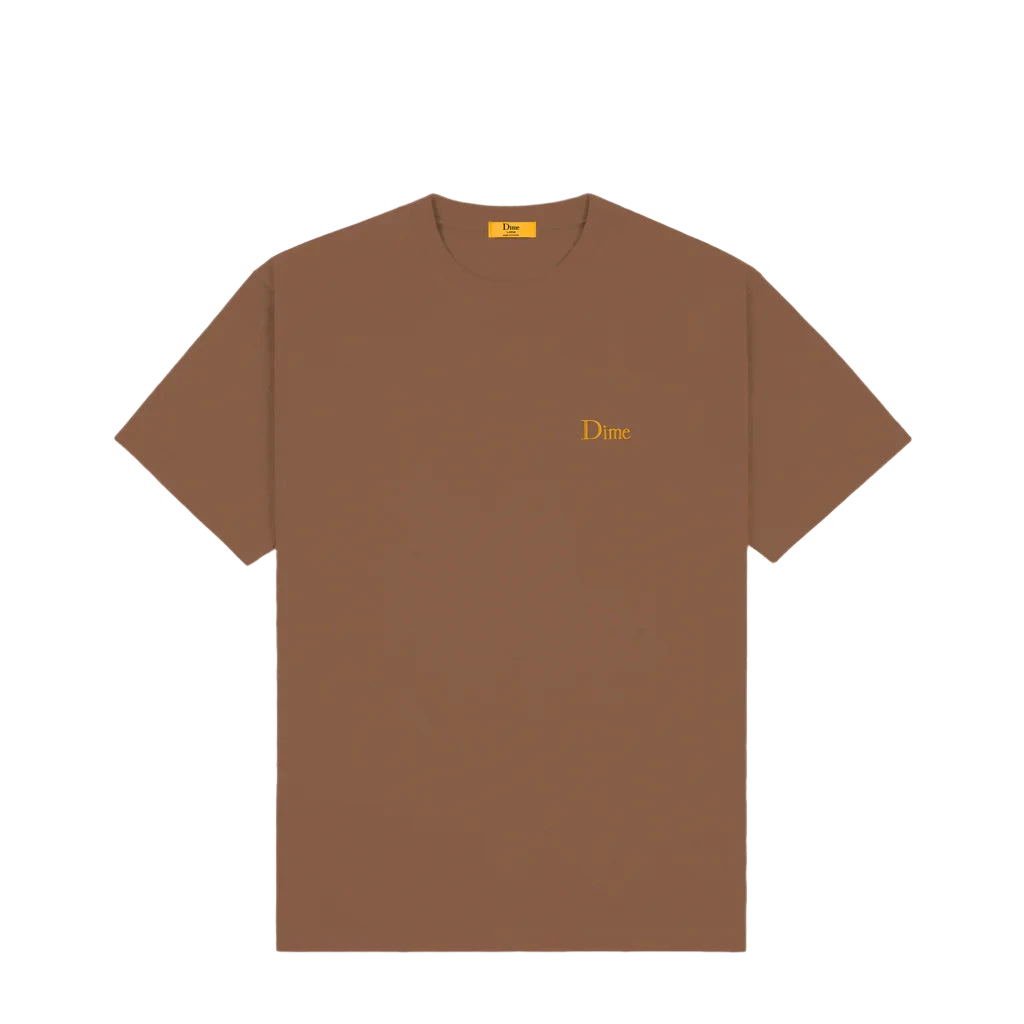 CLASSIC SMALL LOGO TEE BROWN