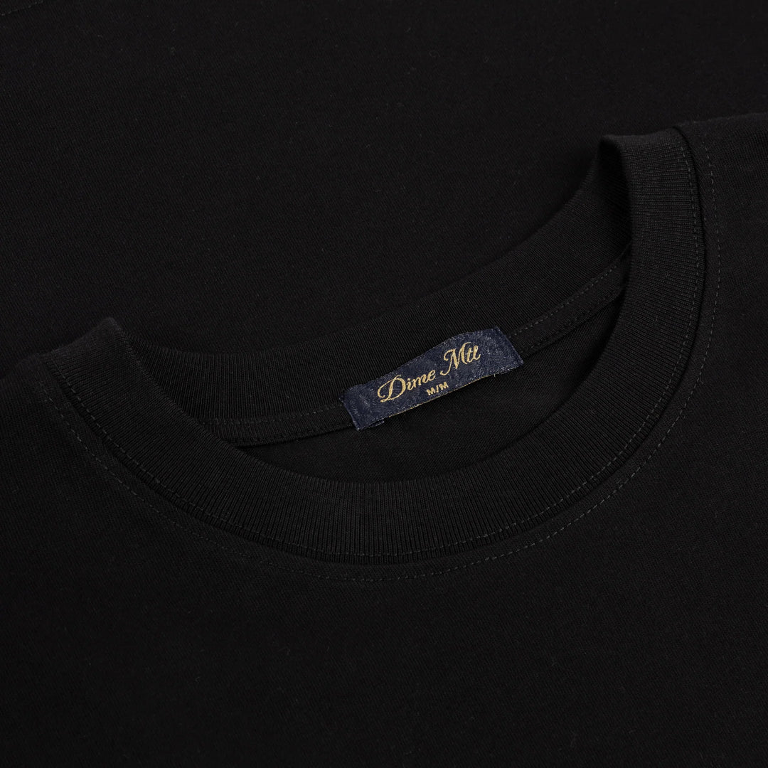 CURSIVE SMALL LOGO TEE BLACK