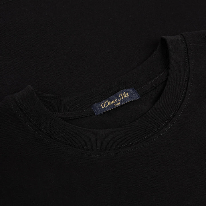 CURSIVE SMALL LOGO TEE BLACK