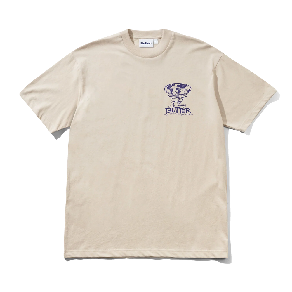 BUTTER GOODS TERRAIN TEE BONE FRONT
