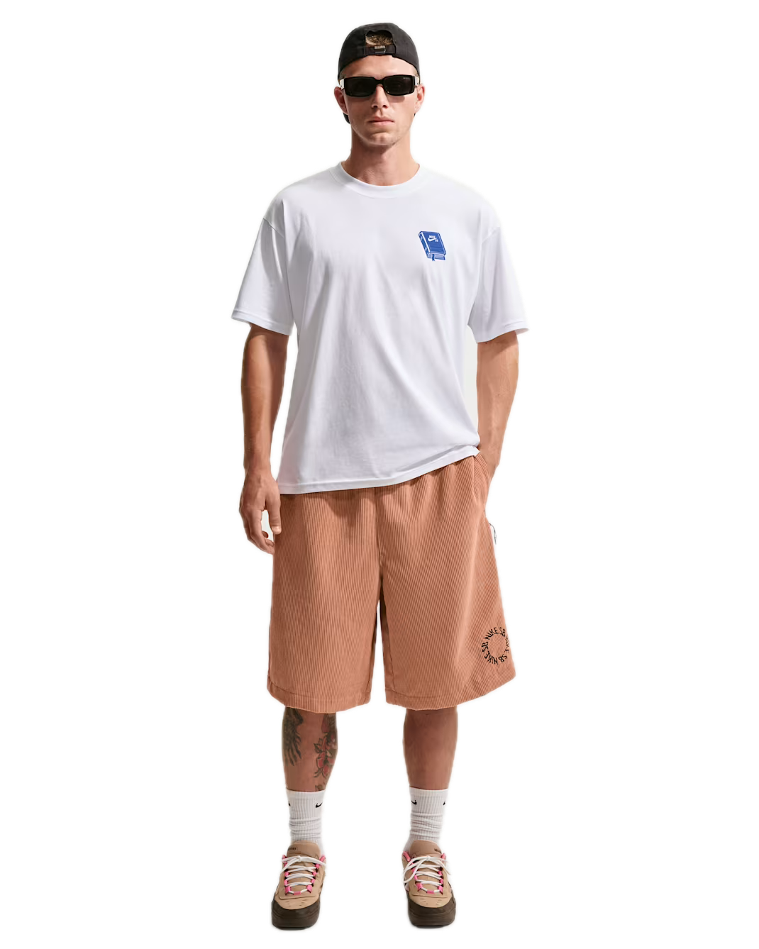 NIKE SB CORD SHORT COGNAC/BLACK