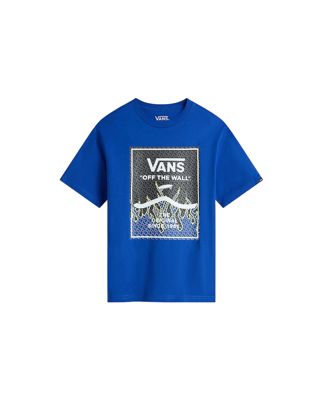 KIDS PRINT BOX TEE SURF BLUE