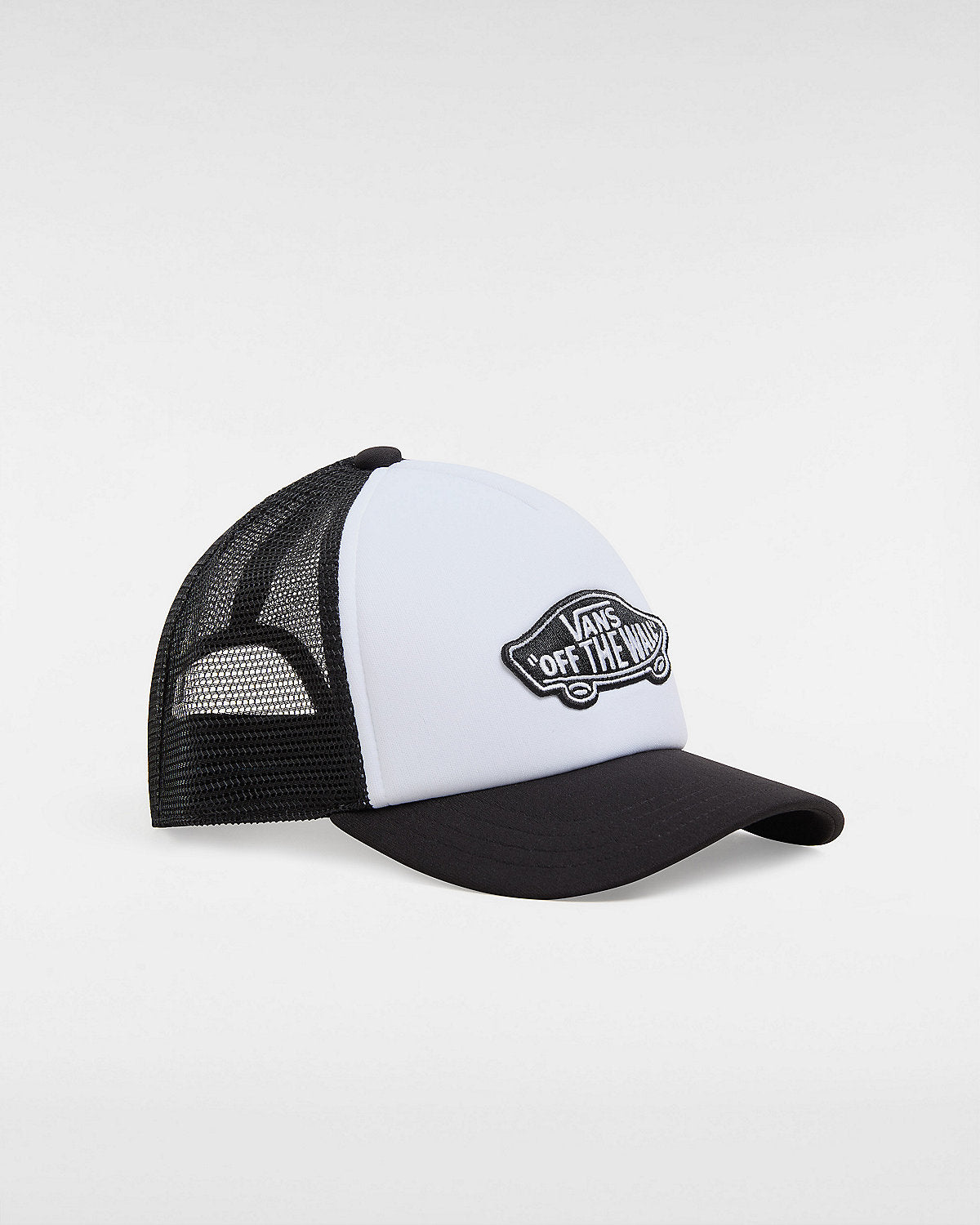 KIDS CLASSIC PATCH CURVED BILL CAP BLACK WHITE