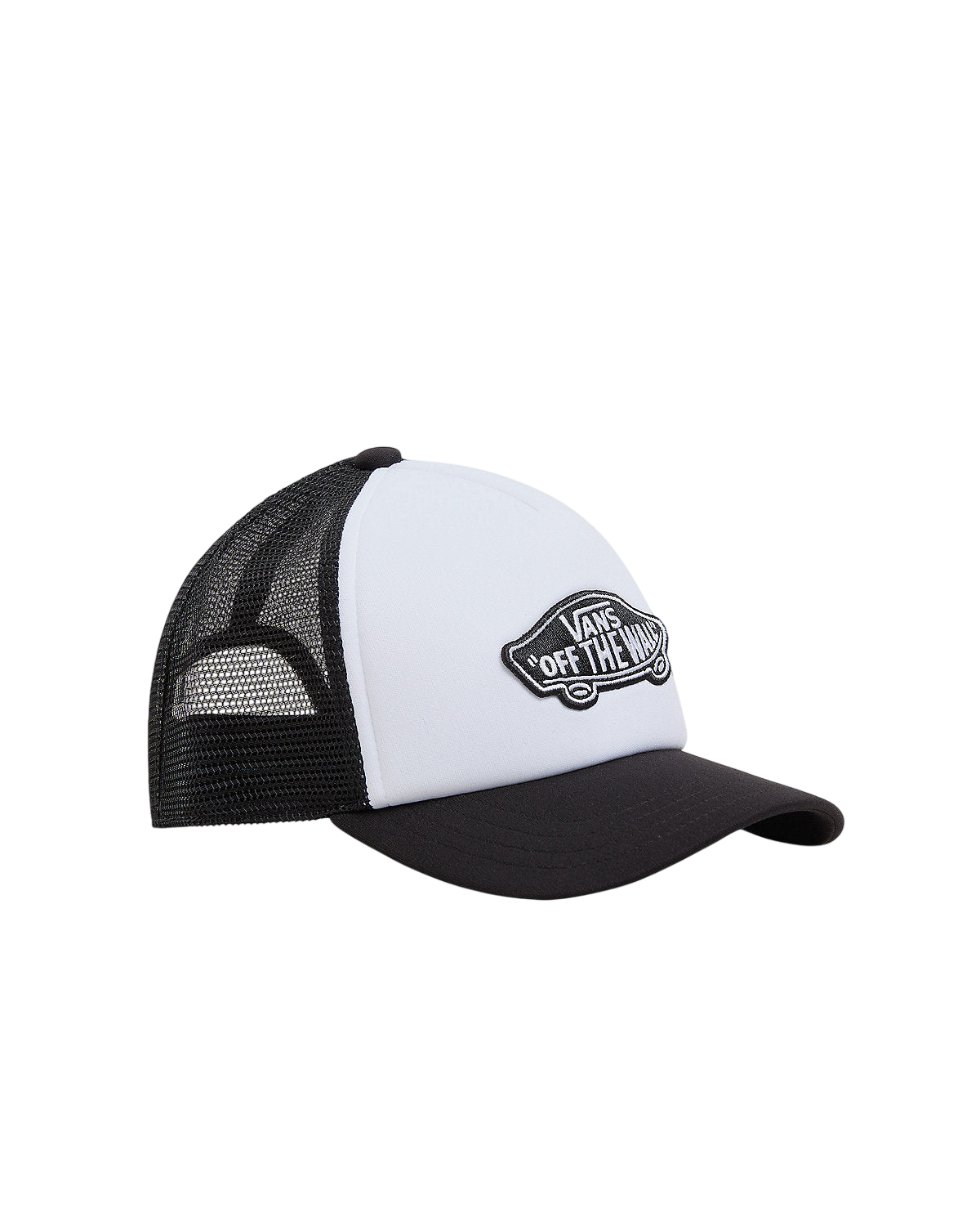 KIDS CLASSIC PATCH CURVED BILL CAP BLACK WHITE