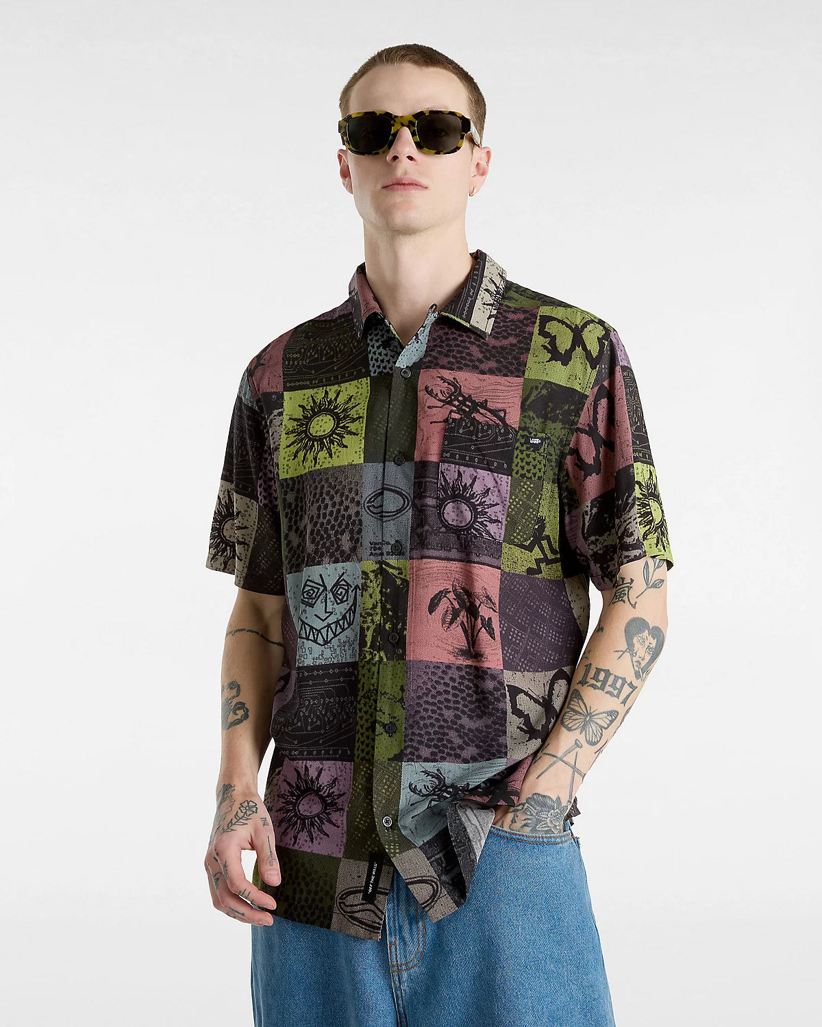 CAMP CLASSIC SHIRT BLACK  MULTI