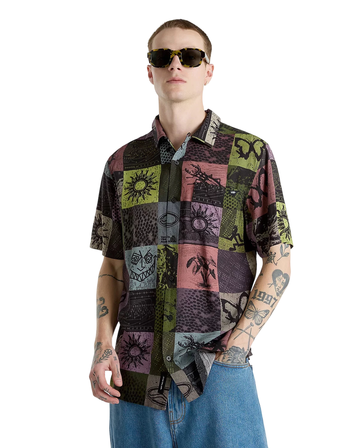 CAMP CLASSIC SHIRT BLACK  MULTI