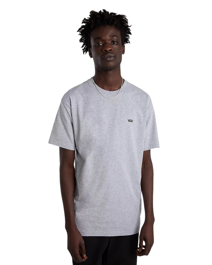 LEFT CHEST LOGO TEE HEATHER GREY