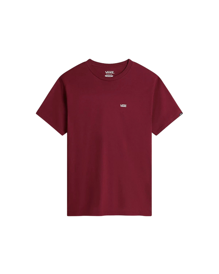 LEFT CHEST LOGO TEE BURGUNDY