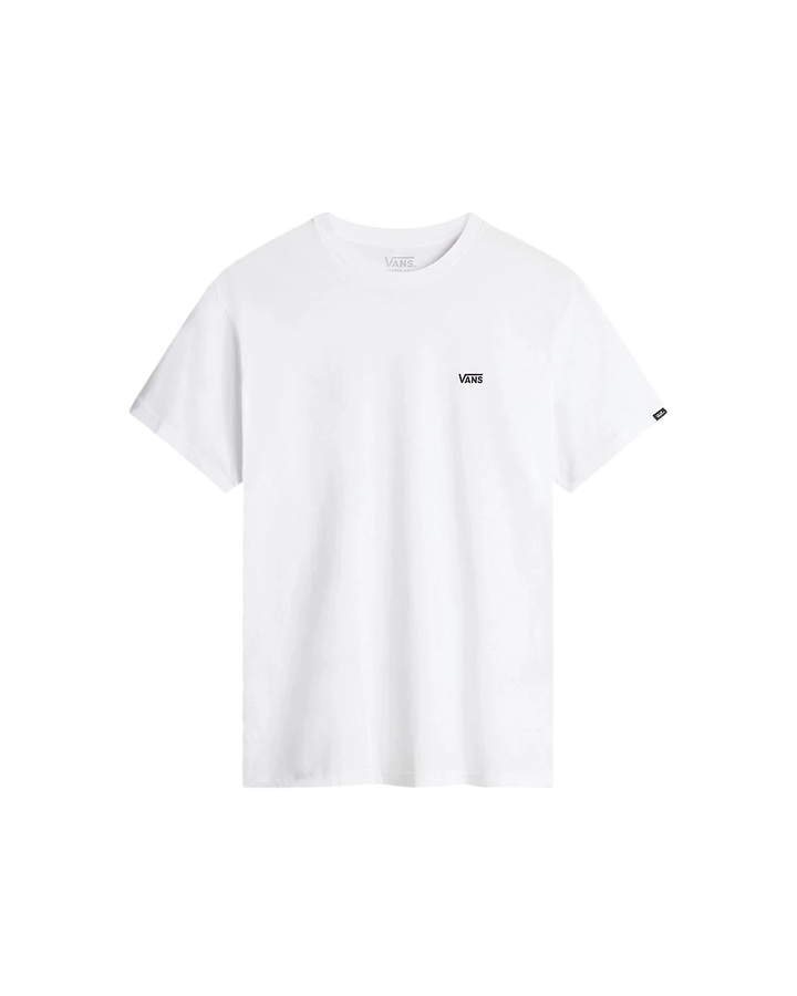 LEFT CHEST LOGO TEE WHITE BLACK