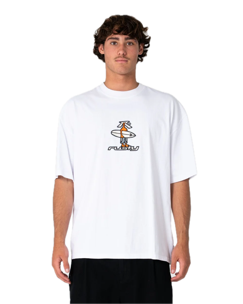 RUSTY DR. DOT SHORT SLEEVE TEE WHITE