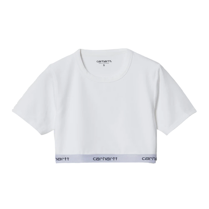 WOMEN SCRIPT CROP TOP WHITE