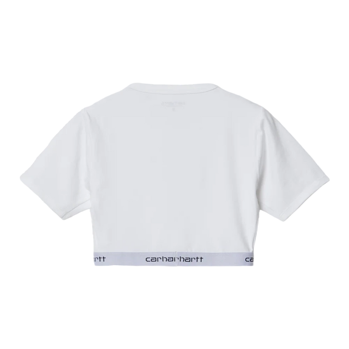 WOMEN SCRIPT CROP TOP WHITE