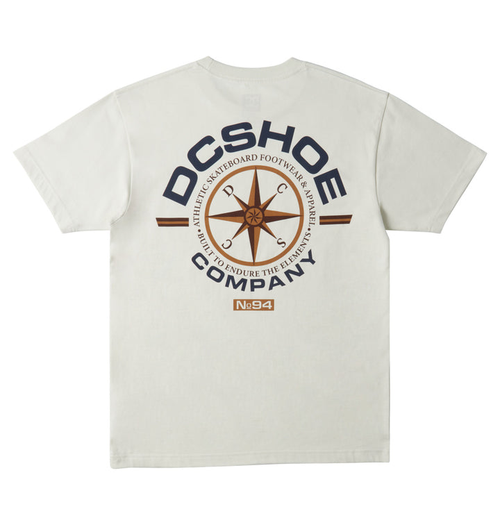 No 94 WORKER COMPASS TEE WHITE