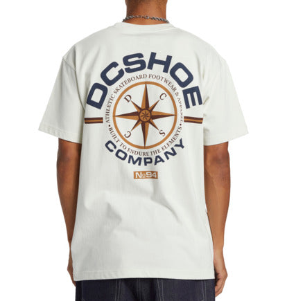 No 94 WORKER COMPASS TEE WHITE