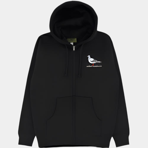 LIL PIGEON ZIP HOOIDE BLACK
