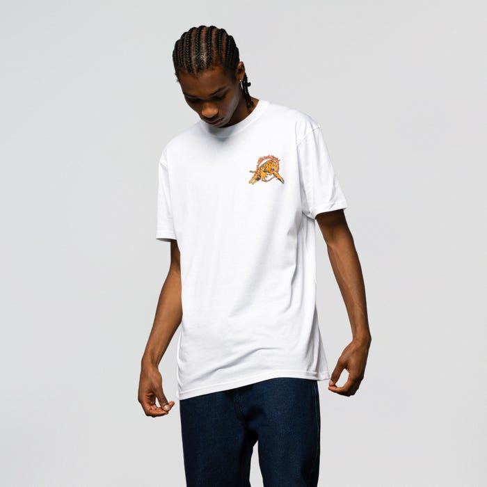 SALBA TIGER REDUX TEE WHITE