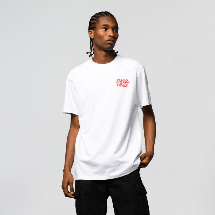 KNOX FIREPIT DOT TEE WHITE