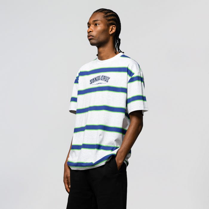 COLLEGIATE SC STRIPE TEE HEATHER