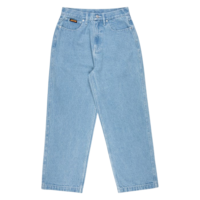 WOMEN CLASSIC BAGGY JEANS BLEACH BLUE