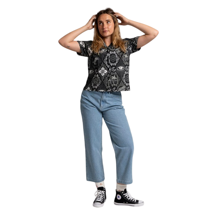 WOMEN CLASSIC BAGGY JEANS BLEACH BLUE